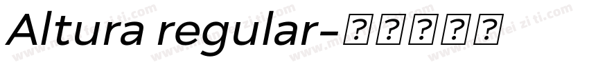 Altura regular字体转换